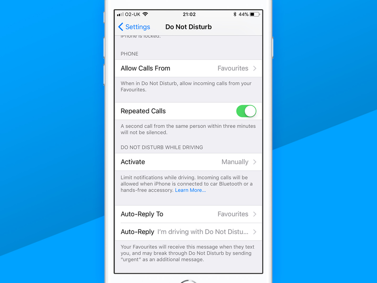 iOS 11 tips - do not disturb while driving