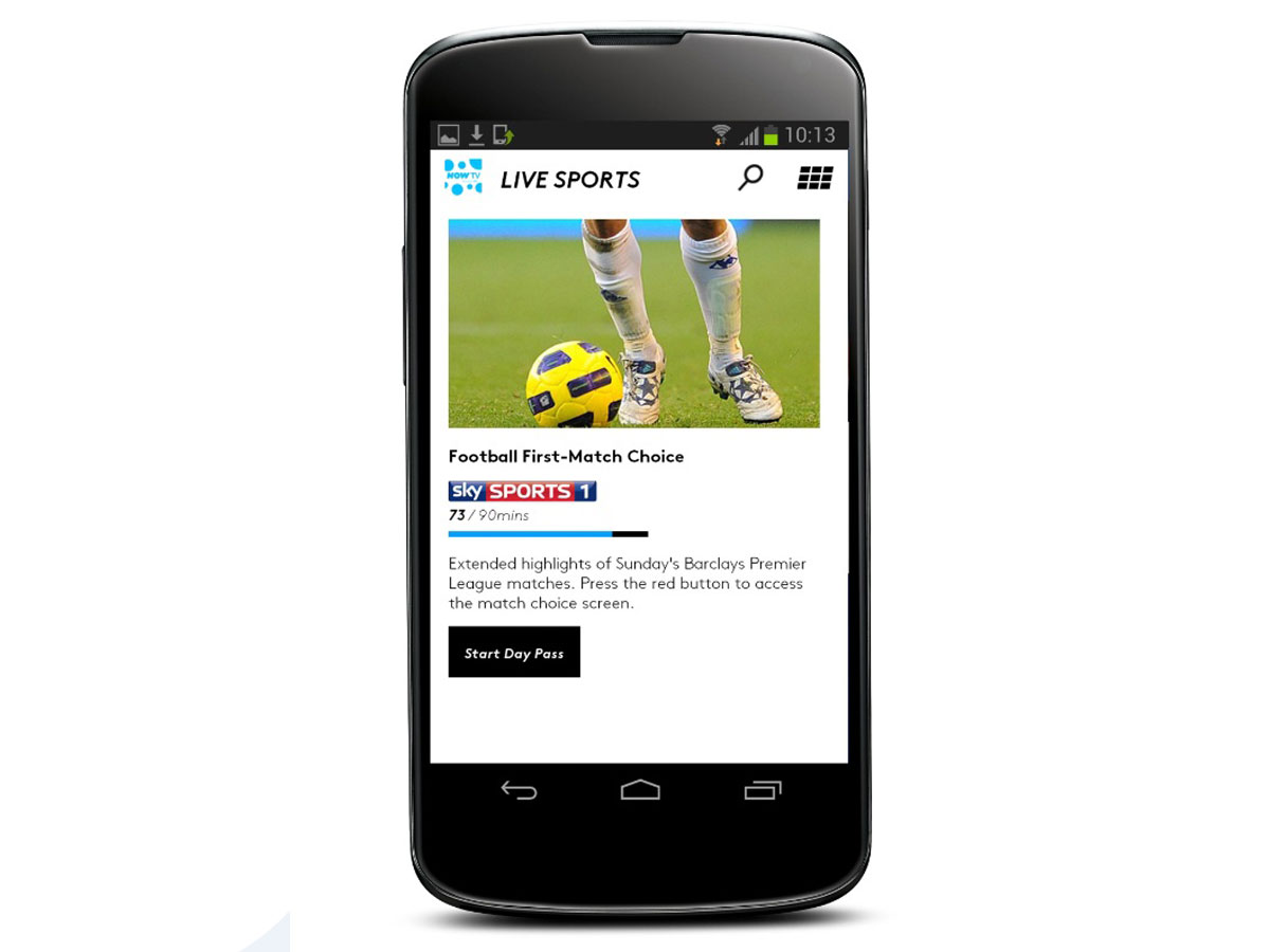 Sky sports red button on now tv online