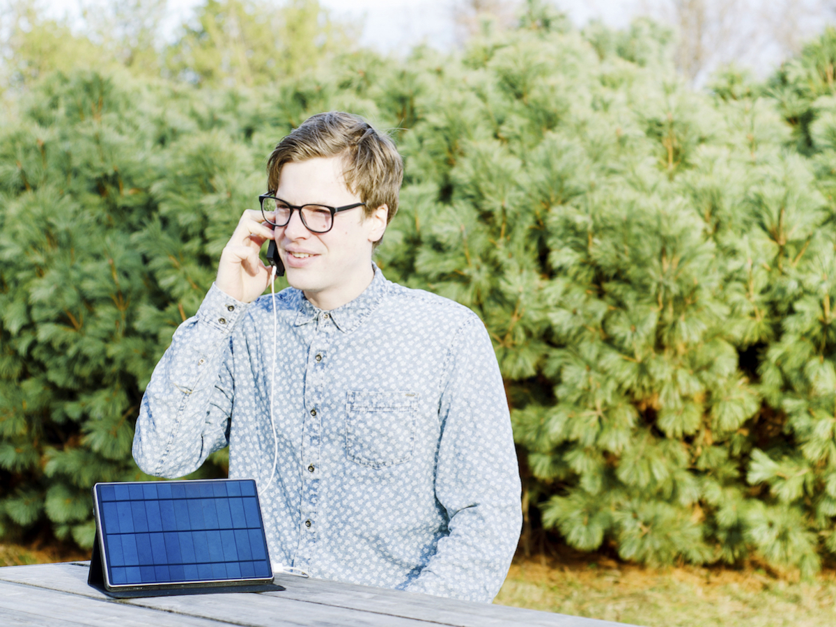 Solartab gadget charger in production