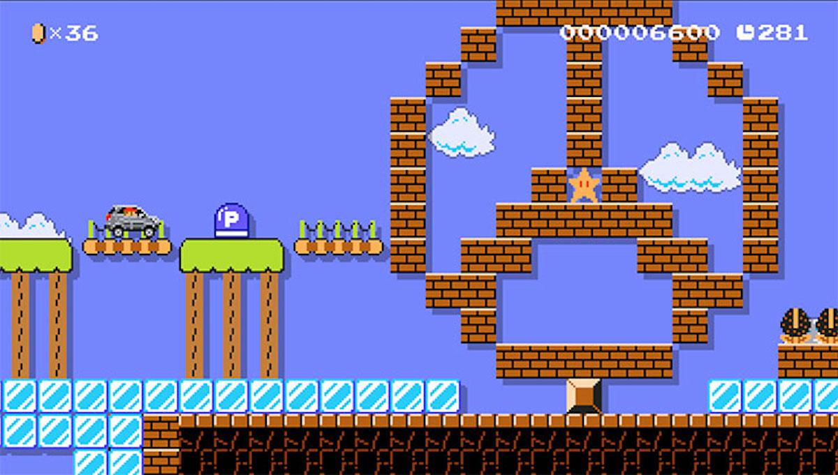 Mario Maker meets Mercedes Benz