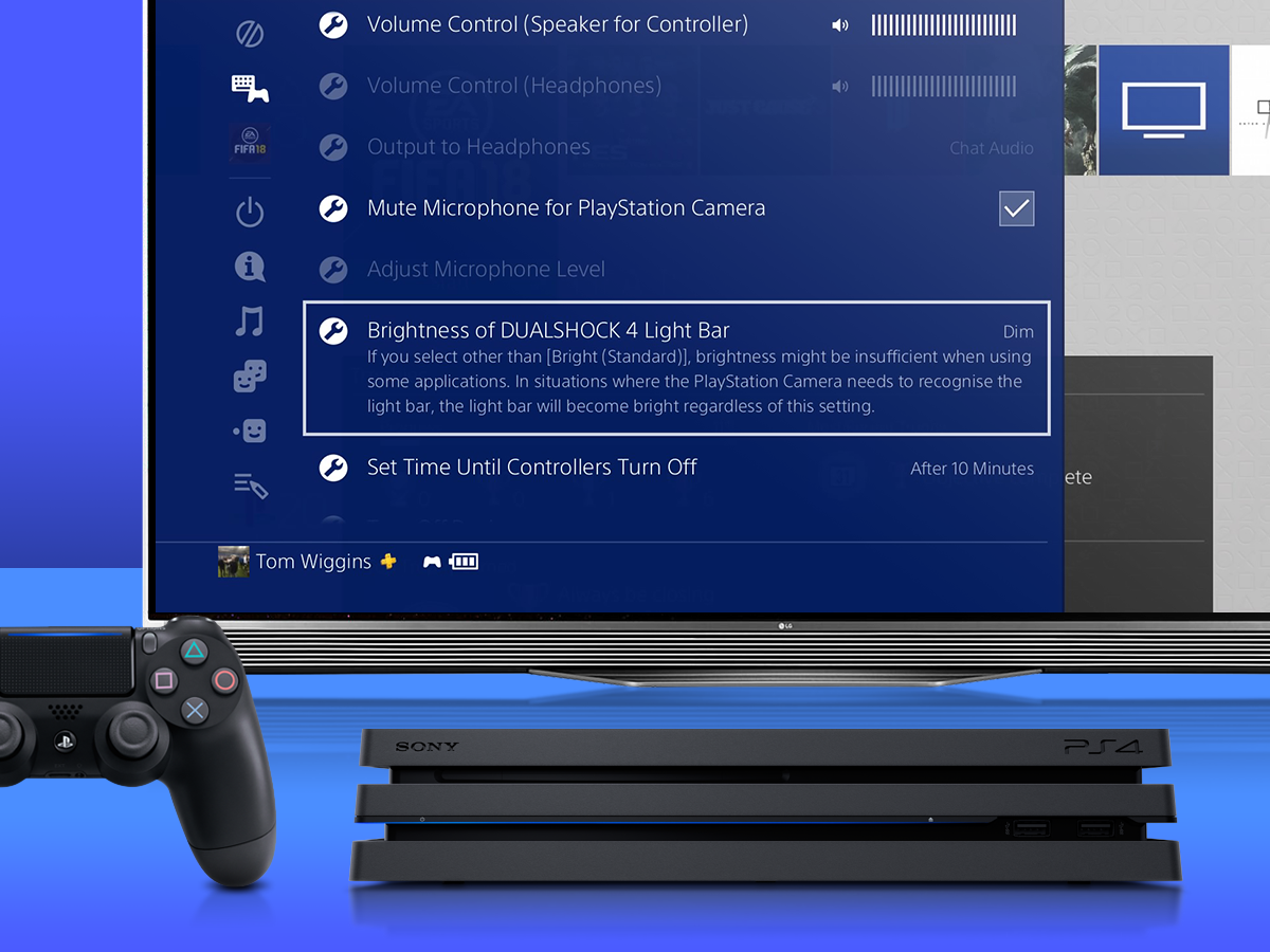 20 awesome PS4 tips: Change the Light Bar brightness