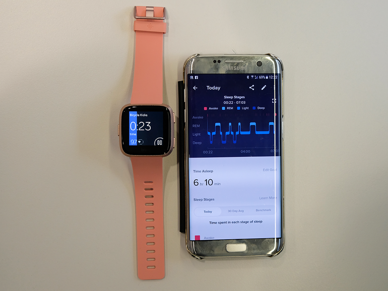 Fitbit Versa features: phone friendly