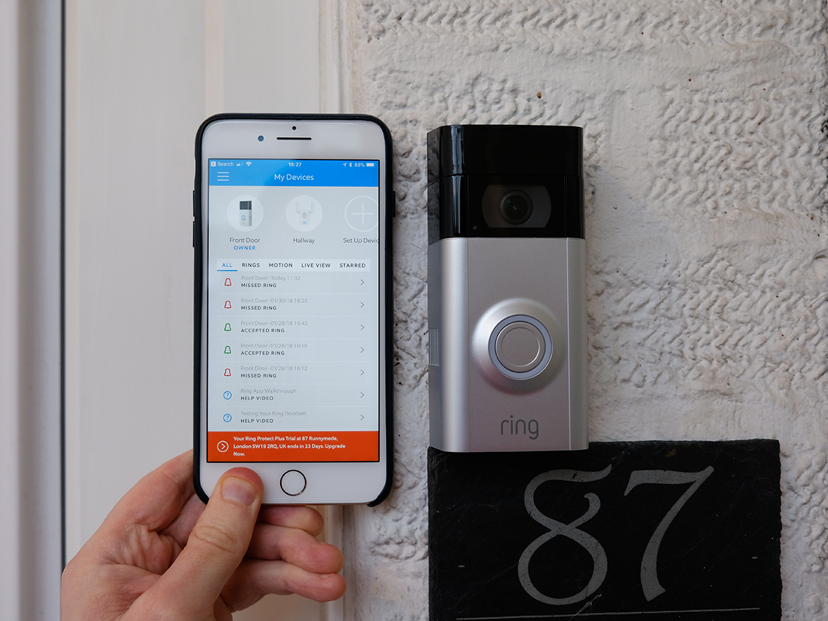 Ring Video Doorbell 2 review - storage