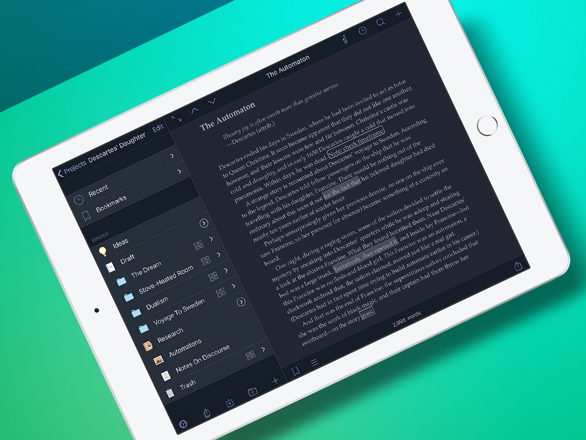 10 iPhone and iPad apps to make Android owners jealous: Scrivener