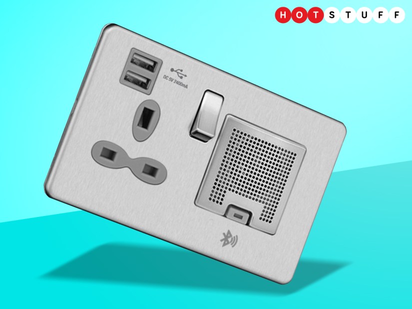 You can now buy a plug socket with a built-in Bluetooth speaker