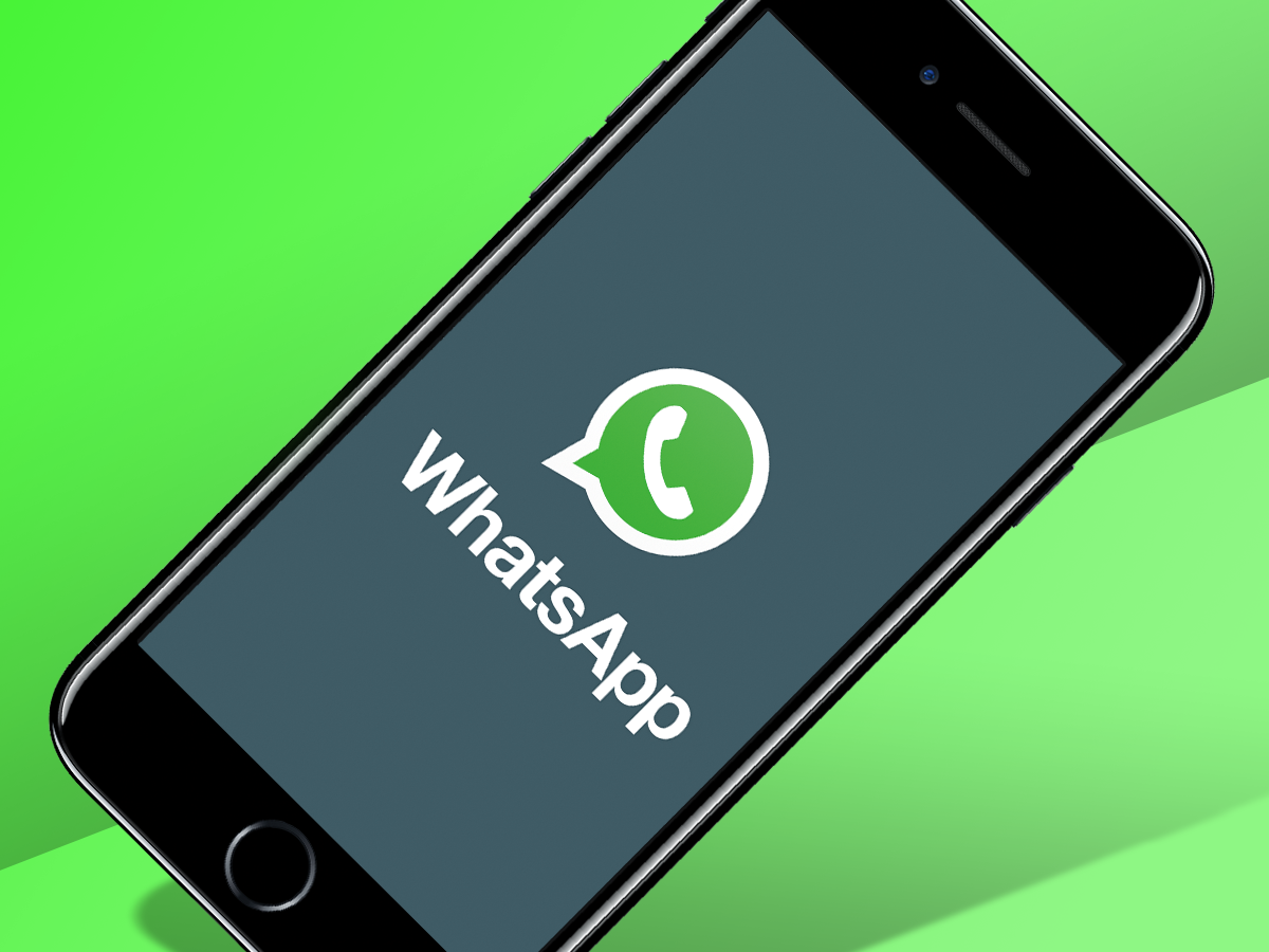 לוגו מבוא של WhatsApp סודי על מסך נייד