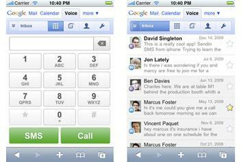 Google Voice arrives on iPhone as web app