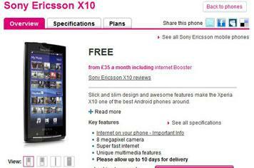 Sony Ericsson Xperia X10 arrives on T-Mobile, pricier than HTC Desire