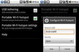 Android Froyo introduces 3G tethering