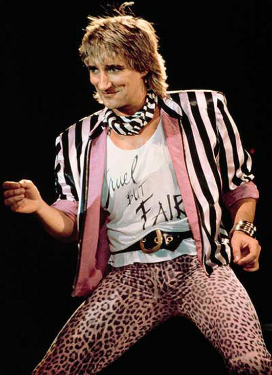 Rod Stewart in the 1980s