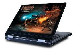 Rock breathes fiery Dungeons & Dragons laptop
