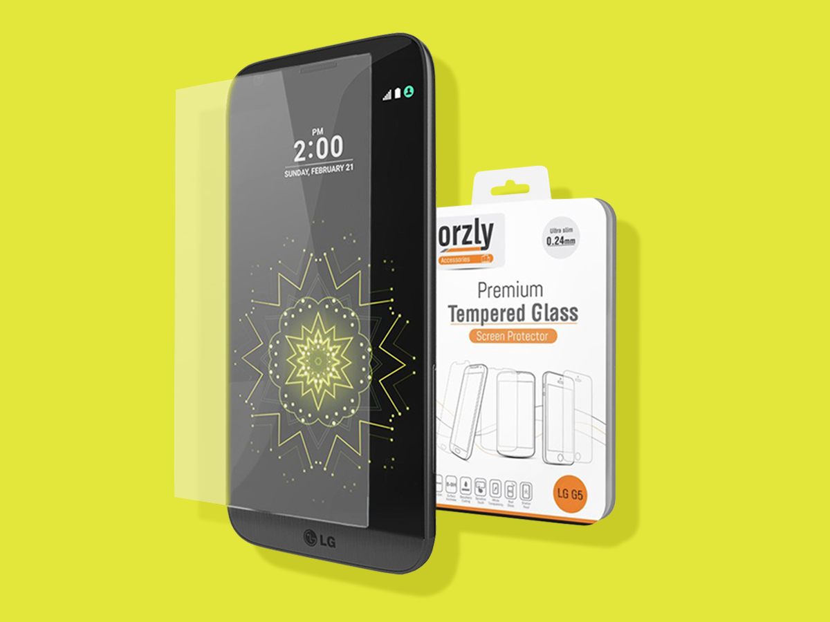 Orzly tempered glass screen protector (£9)