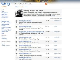 Bing Events launches