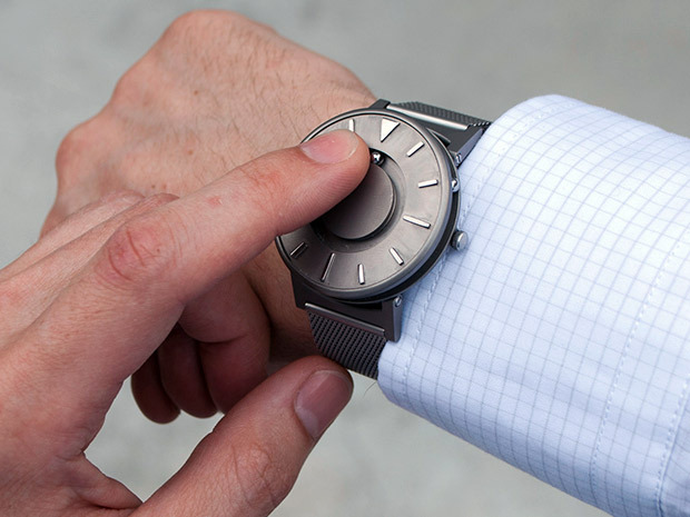 Time by touch: The ball bearings on this watch let you tell the time with your f