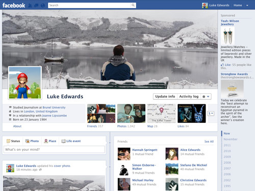 Facebook Timeline goes live