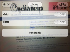 iPhone developer activates hidden panorama function in Camera app