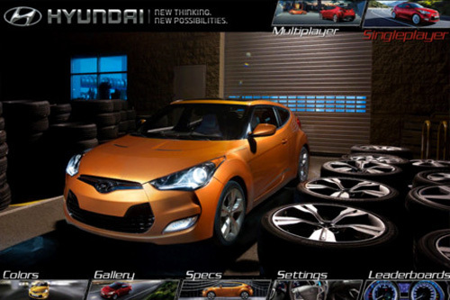 Hyundai Veloster HD app wants you to take a virtual joyride