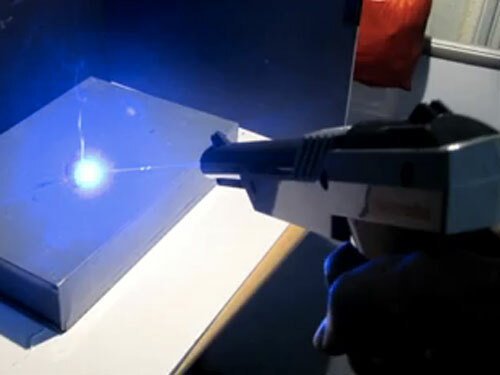 NES Zapper shoots real fire-causing laser