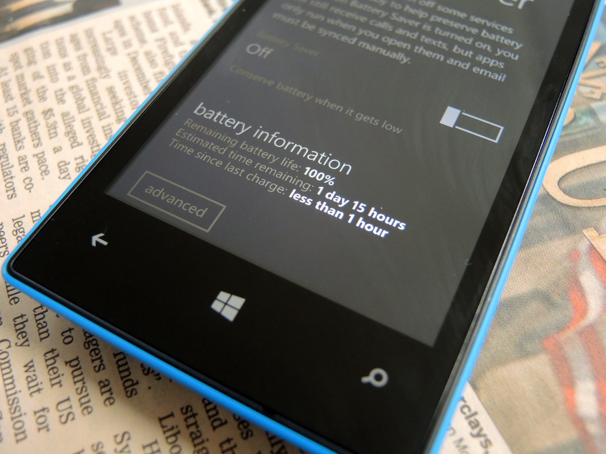 Nokia Lumia 520 review battery