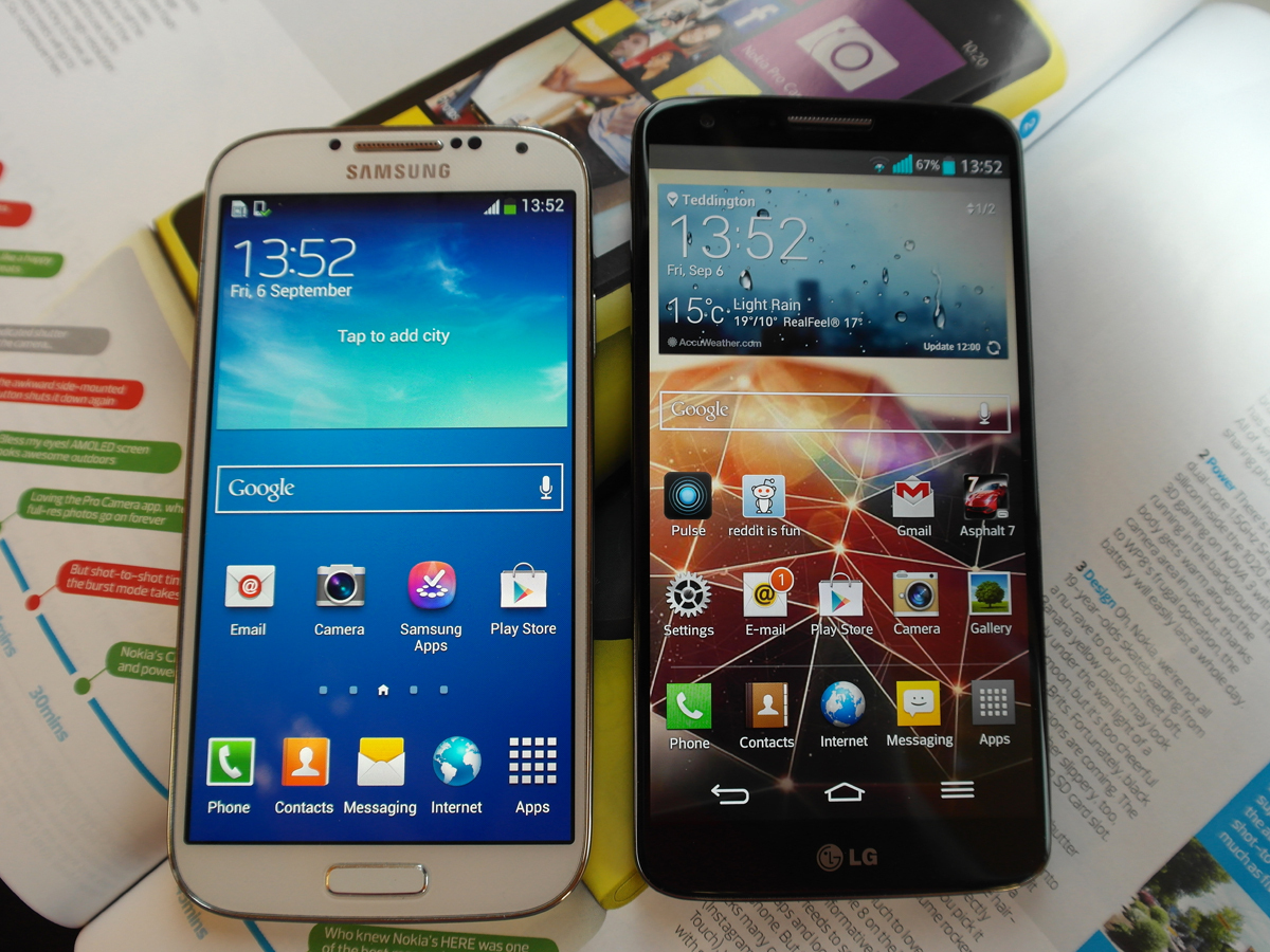 LG G2: A little bigger, but a little nicer than the Galaxy S4