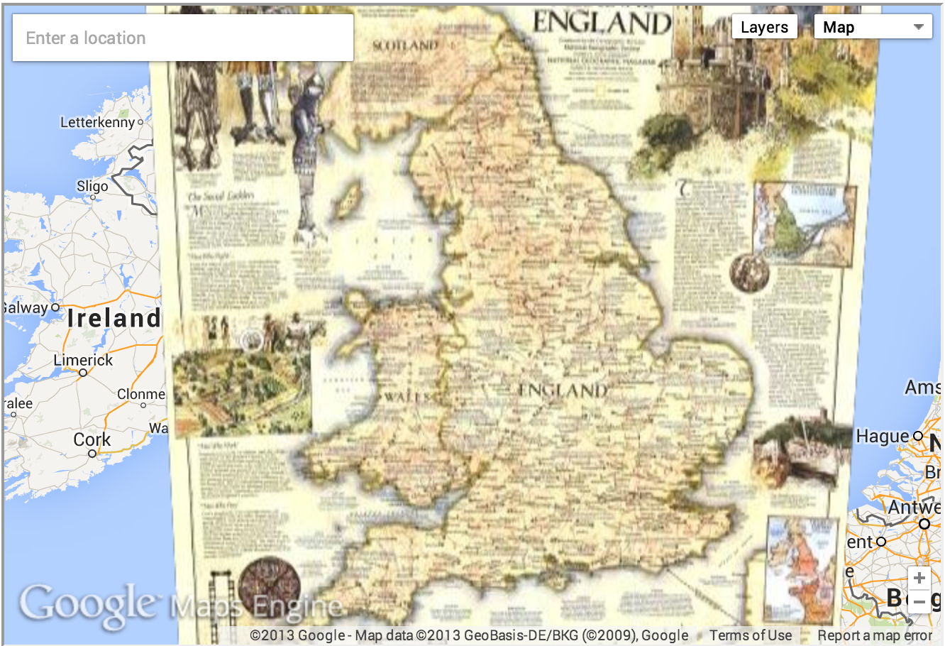 Google Maps goes Medieval