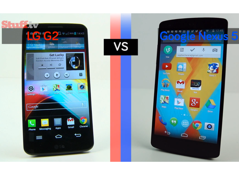 Video: LG G2 vs Google Nexus 5