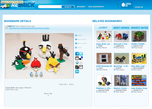 ReBrick social networking site built for Lego maniacs