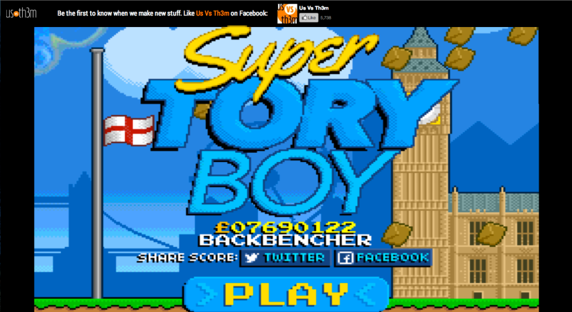 Drop everything and try: Super Tory Boy