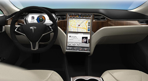 Tesla Model S gets 17in tablet dashboard