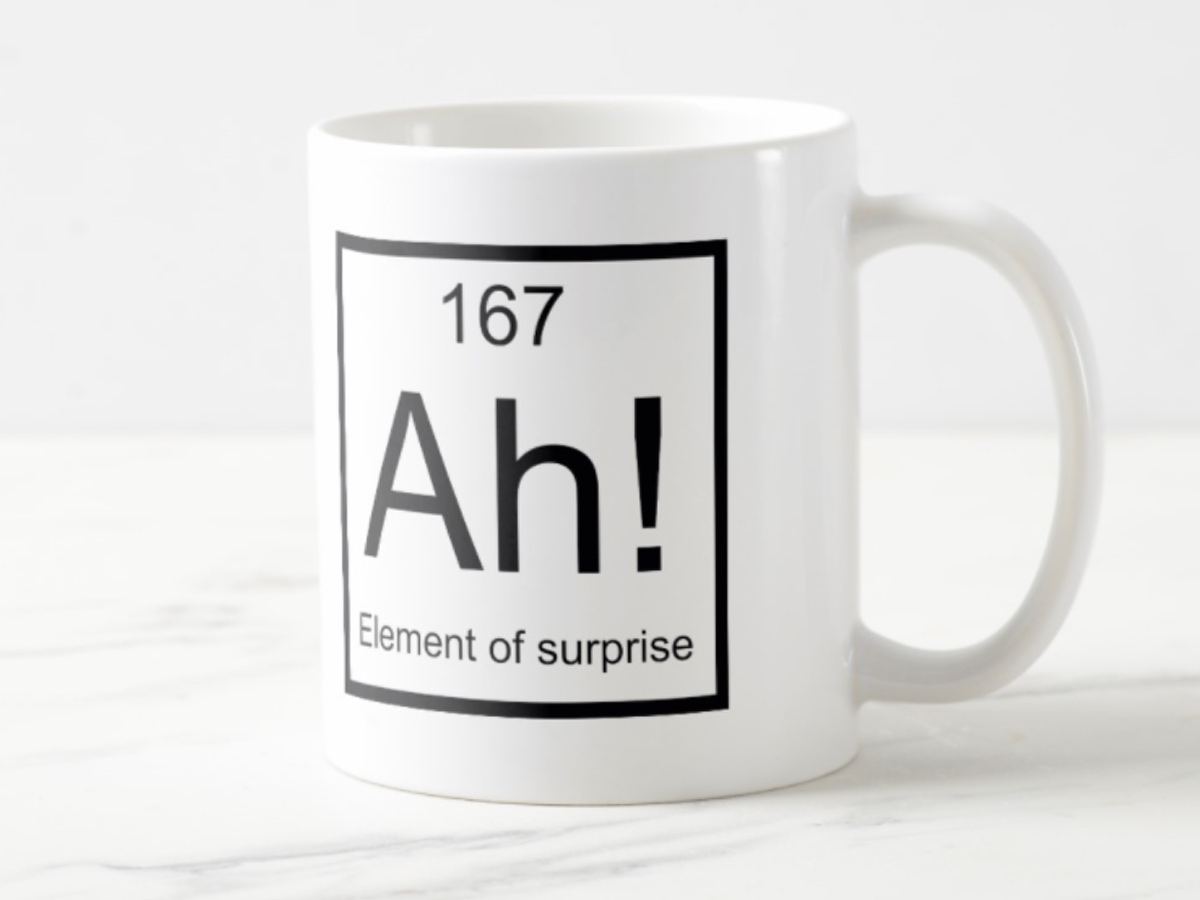 Ah! Element of Surprise Mug (£12)