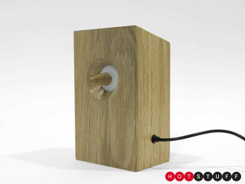 The Alarming Clock’s mechanical woodpecker makes an alarm out of anything