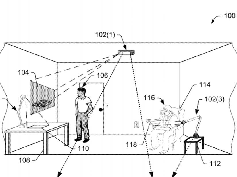 Forget HoloLens: Amazon wants to put headset-free augmented reality all over your room