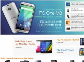 Amazon UK now selling mobile phones on contract