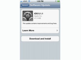 Apple releases iOS 5.1.1