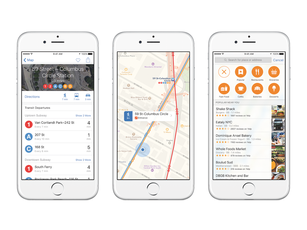 4. Maps gets transit directions
