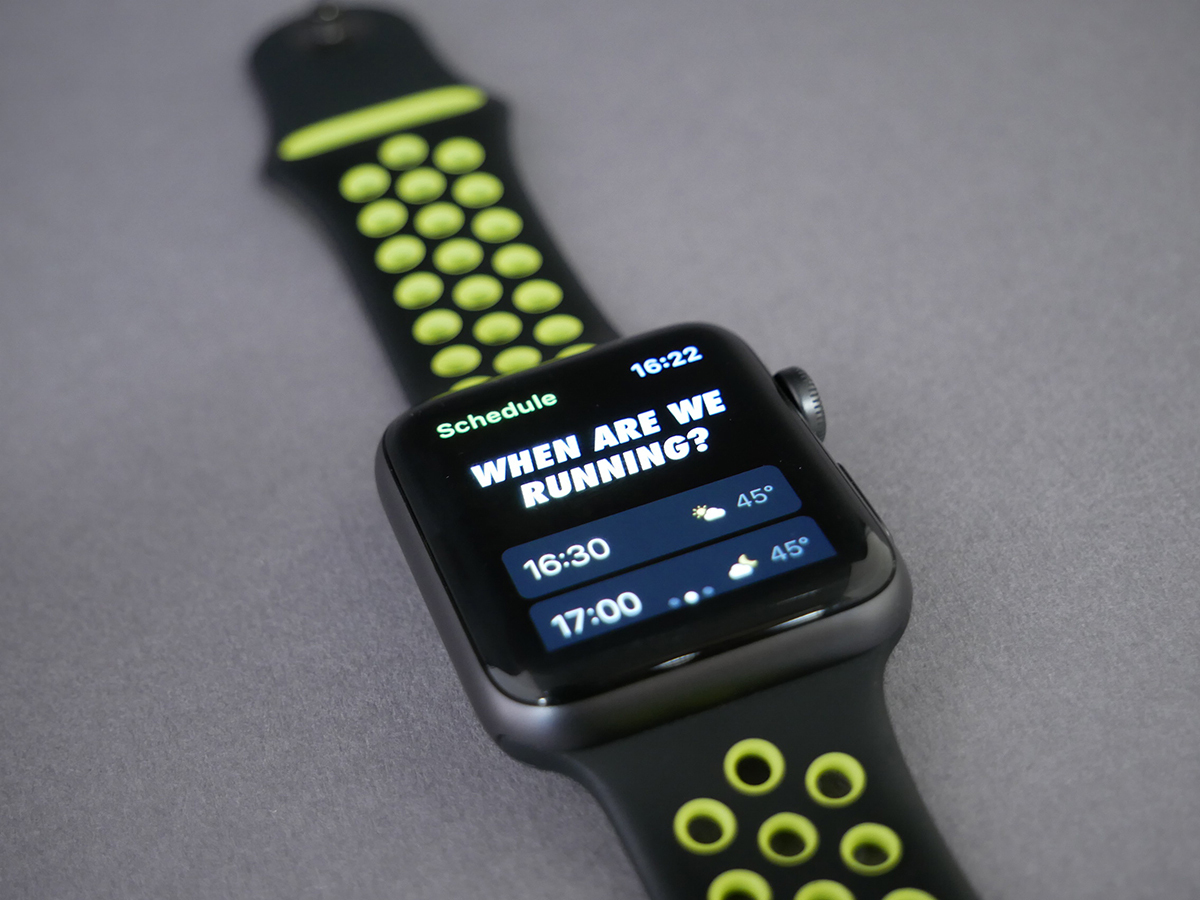 Apple Watch Nike+: the Nike+ Run Club app