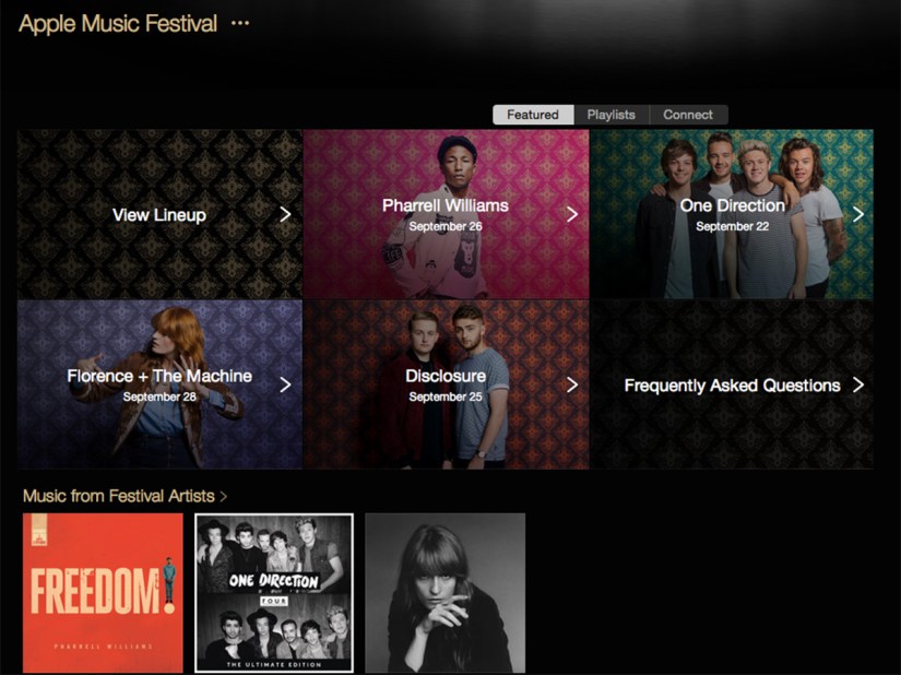 The Apple Music Festival will be streamed straight to the Apple Music app