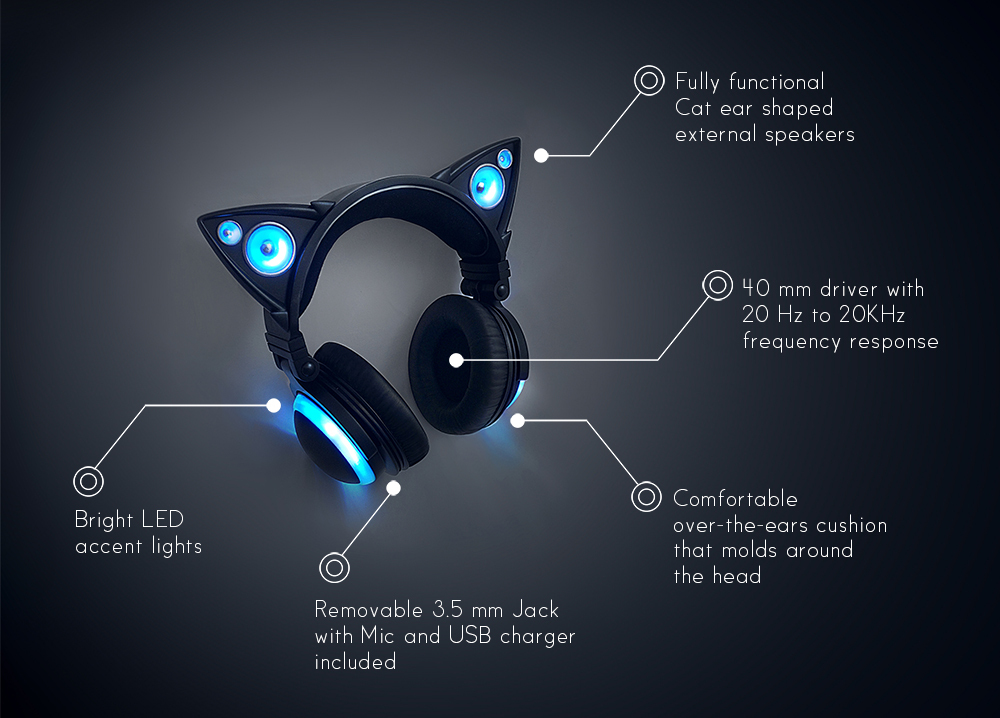 9. Axent Wear Cat Ear Headphones (from US$150)
