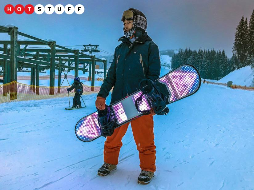 BlizzardLed is a snowboard accessory that lights up your board with 1000 programmable LEDs
