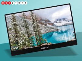 The C-FORCE CF015C is a super-thin 4K display to use with your PC, iPad, smartphone or Switch