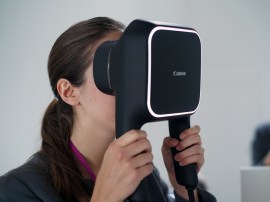 Eyes on with Canon’s handheld VR headset