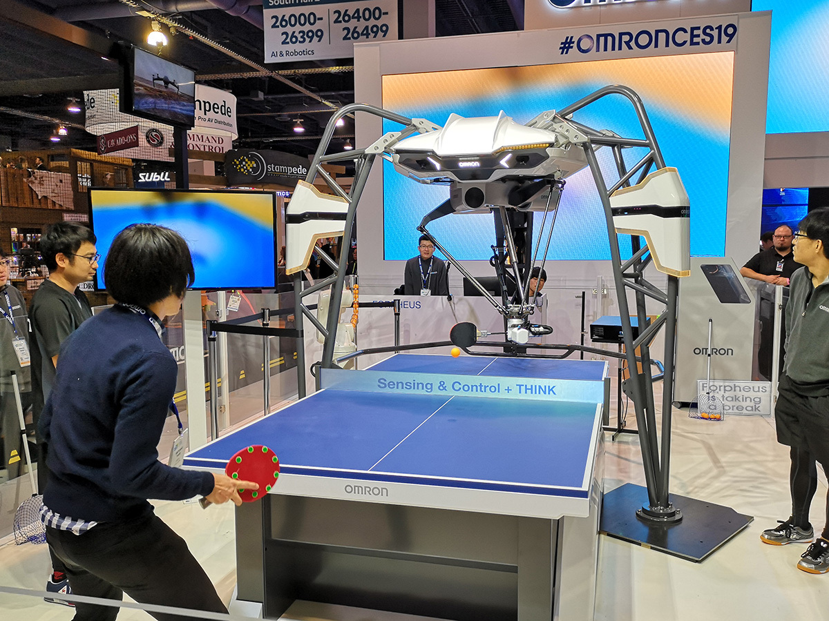 Omron’s Forpheus ping-pong playing robot