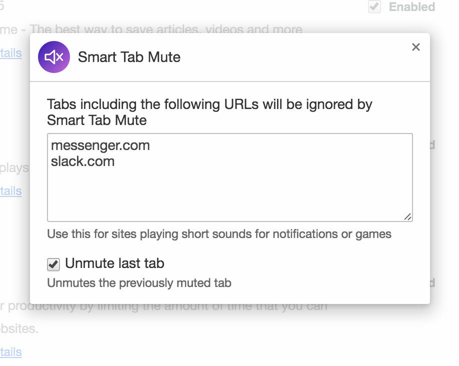 7) Smart Tab Mute