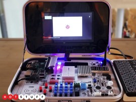 CrowPi is a Raspberry Pi powered electronics kit packed into a tiny suitcase