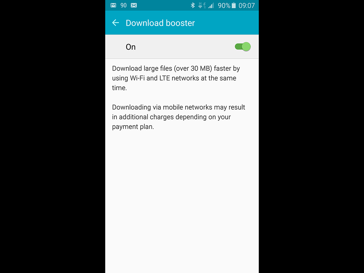 5. Switch on download booster