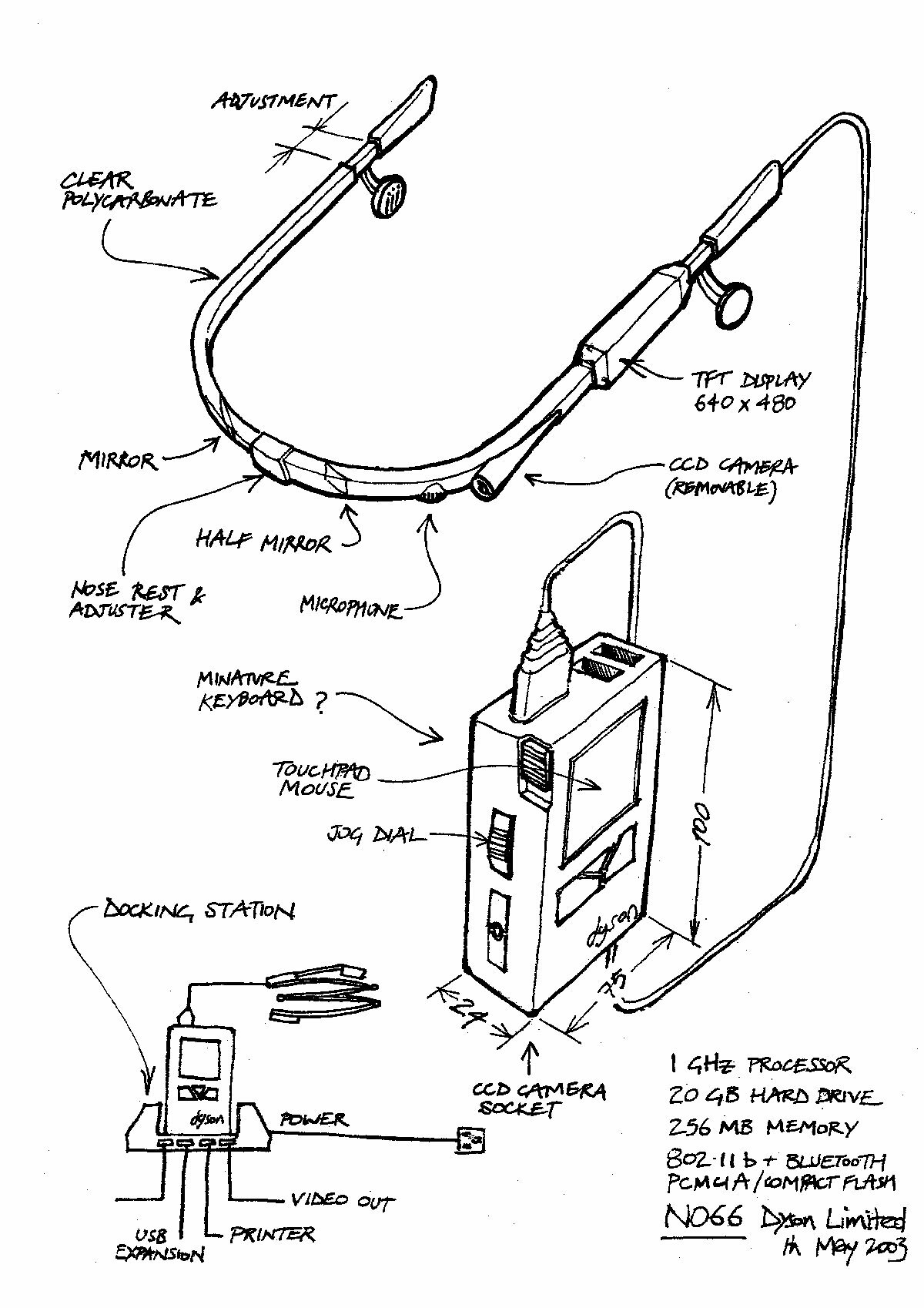 A 2003 sketch showing Dyson