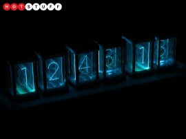 Make light of time with the EleksTube glow tube clock