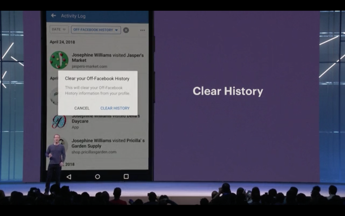 1) Clear History is coming to Facebook