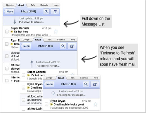 Google spruces up Gmail for mobile