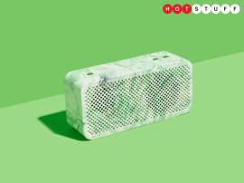 Gomi’s ‘earth-friendly’ portable speaker is made from plastic bags and recycled e-bike batteries